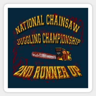 National Chainsaw Juggling Championship Sticker